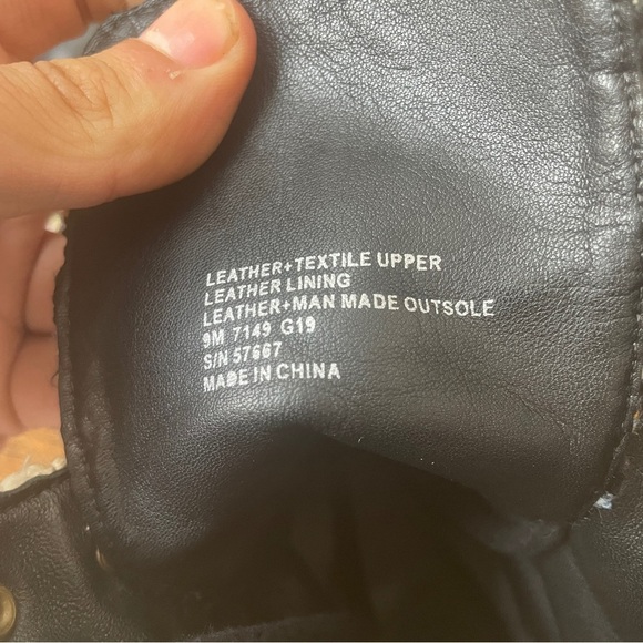 Tory Burch Tweed leather combat boots moto boots fall boots lace up booties - Picture 7 of 16